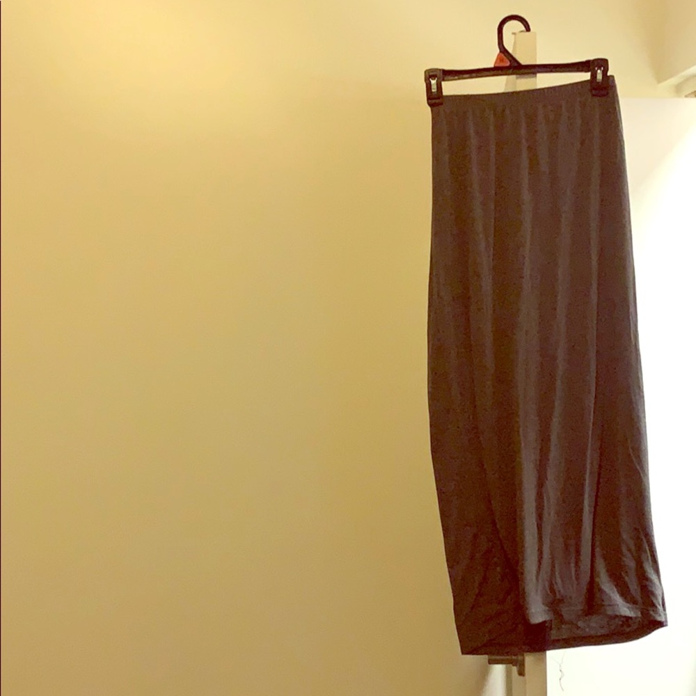 Grey long skirt